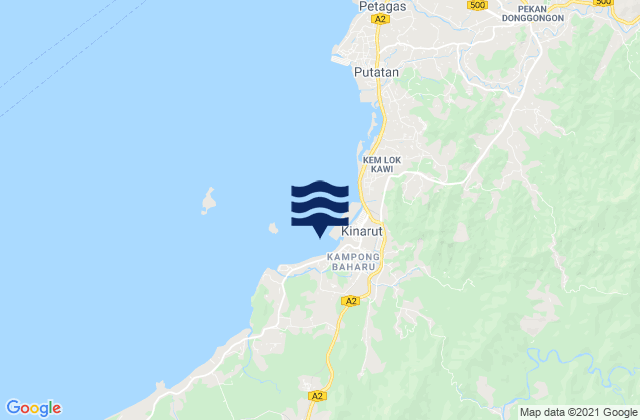 Kinarut, Malaysia潮水
