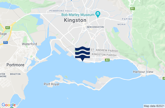 Kingston, Jamaica潮水