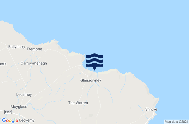 Kinnagoe Bay, Ireland潮水