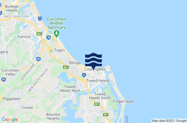Kirra, Australia潮水