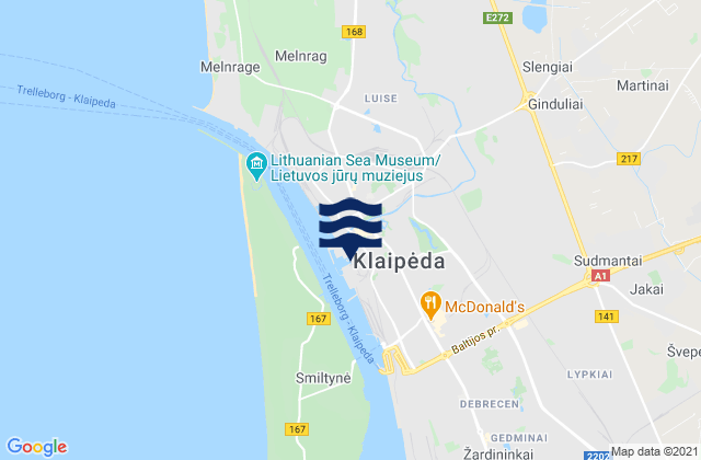 Klaipėda, Lithuania潮水