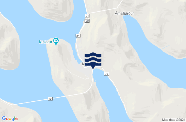 Klakksvik, Faroe Islands潮水