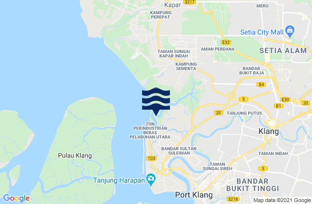Klang, Malaysia潮水