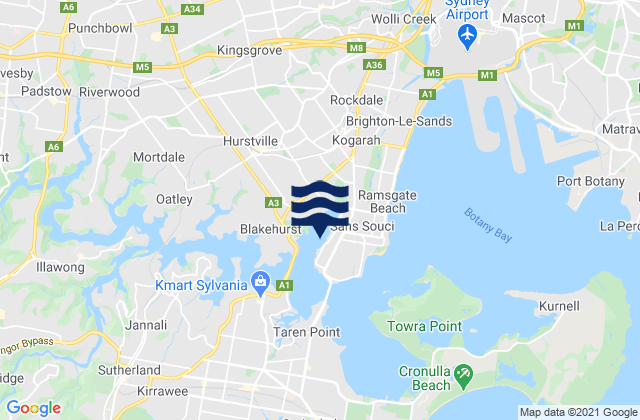 Kogarah Bay, Australia潮水
