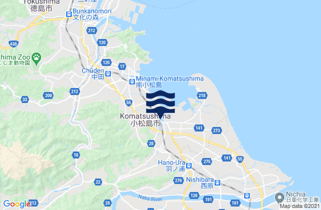 Komatsushima Shi, Japan潮水