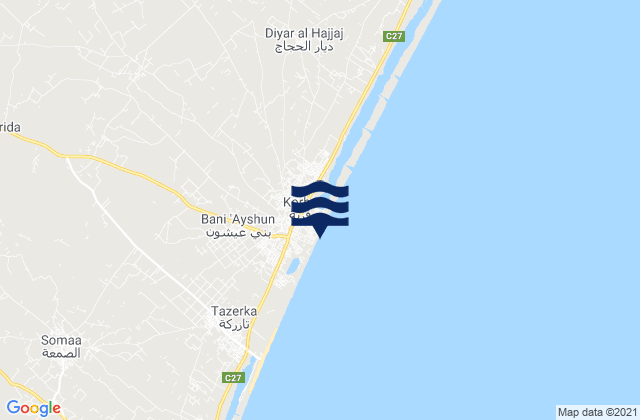 Korba, Tunisia潮水