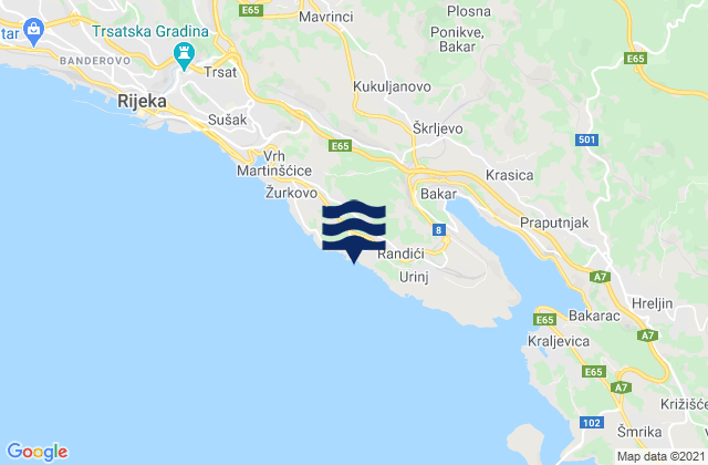 Kostrena, Croatia潮水