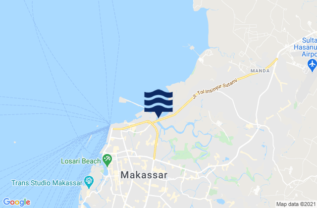 Kota Makassar, Indonesia潮水