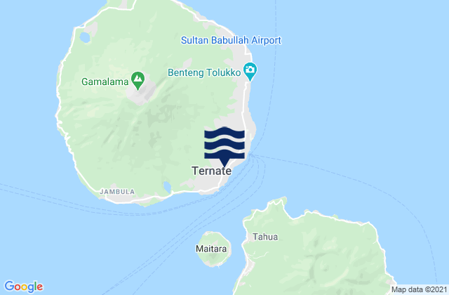 Kota Ternate, Indonesia潮水