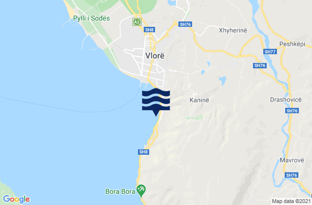 Kotë, Albania潮水