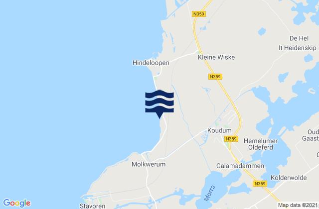 Koudum, Netherlands潮水