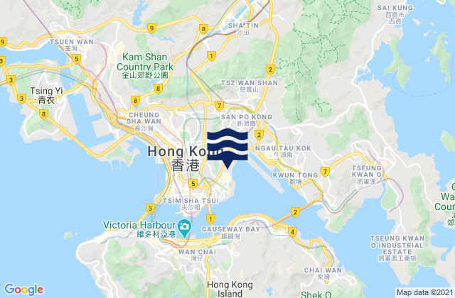 Kowloon, Hong Kong潮水