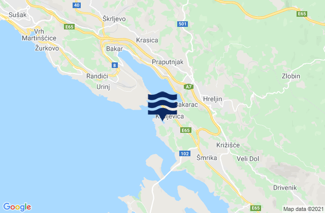 Kraljevica, Croatia潮水
