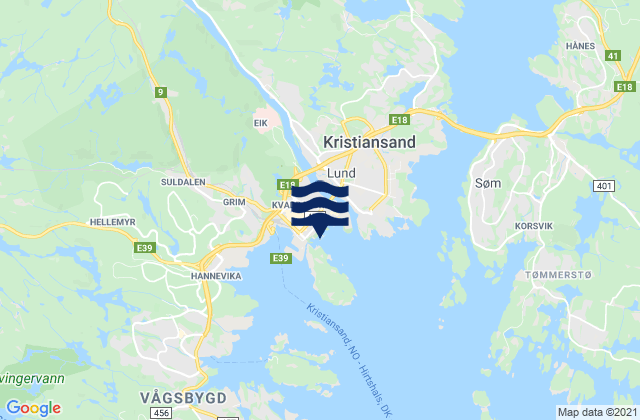 Kristiansand, Norway潮水