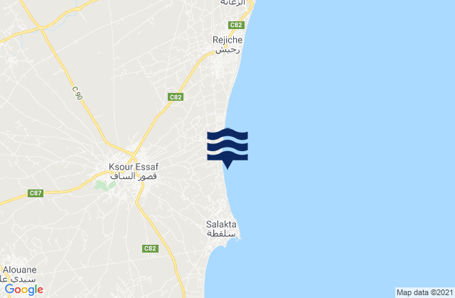 Ksour Essaf, Tunisia潮水