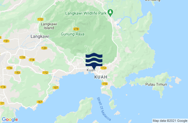 Kuah, Malaysia潮水