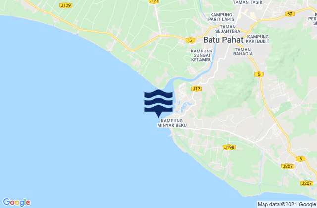 Kuala Batu Pahat, Malaysia潮水