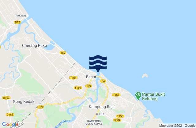 Kuala Besut, Malaysia潮水