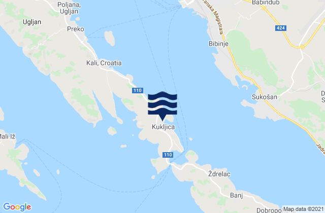Kukljica, Croatia潮水