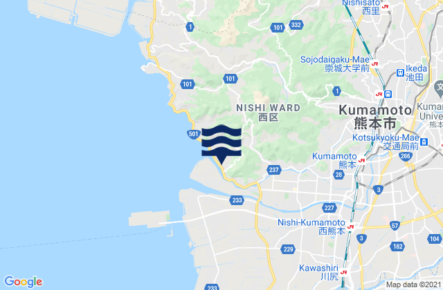 Kumamoto Shi, Japan潮水