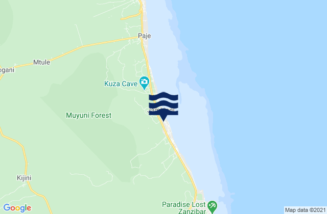 Kusini, Tanzania潮水