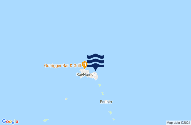 Kwajalein Atoll (Namur Island), Micronesia潮水