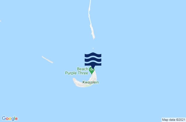 Kwajalein Atoll (kwajalein I ), Micronesia潮水