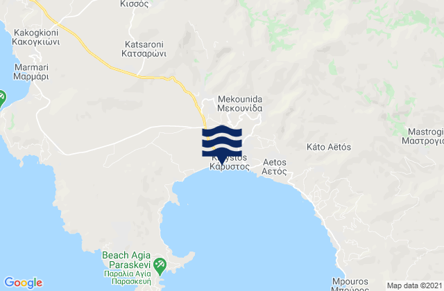 Kárystos, Greece潮水