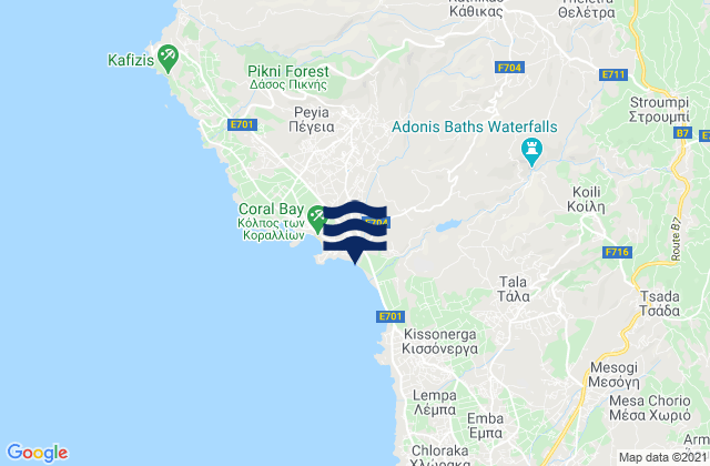 Káthikas, Cyprus潮水