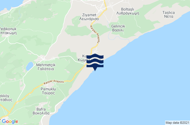 Kóma tou Gialoú, Cyprus潮水