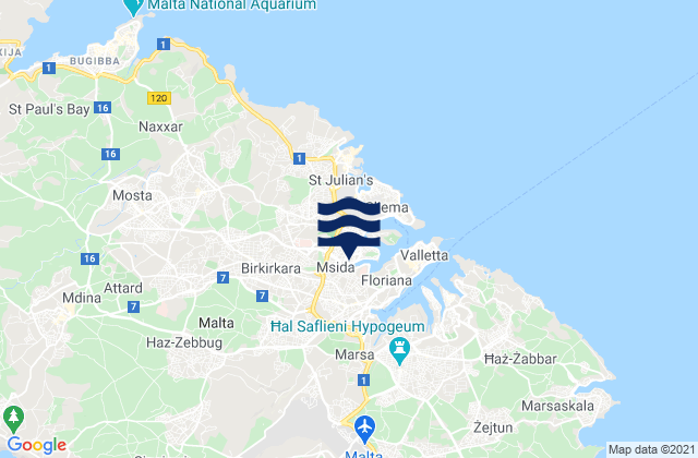L-Imsida, Malta潮水
