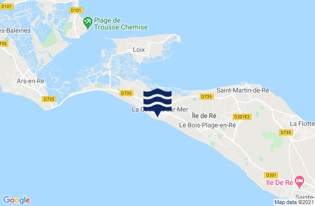 La Couarde-sur-Mer, France潮水