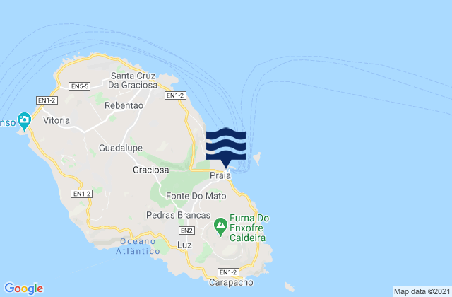 La Graciosa Port, Portugal潮水