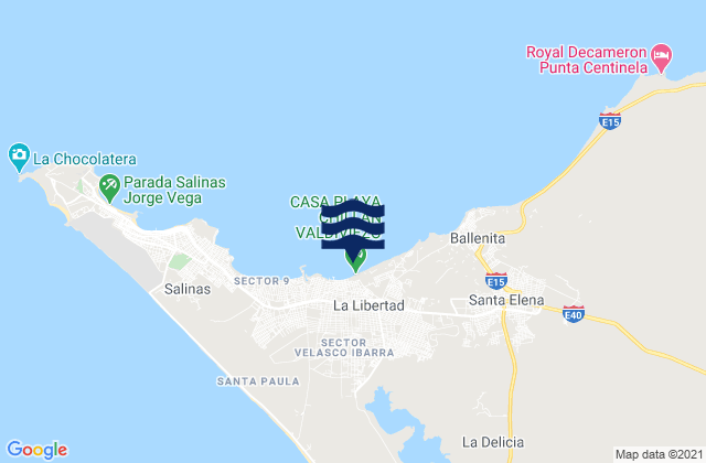 La Libertad, Ecuador潮水