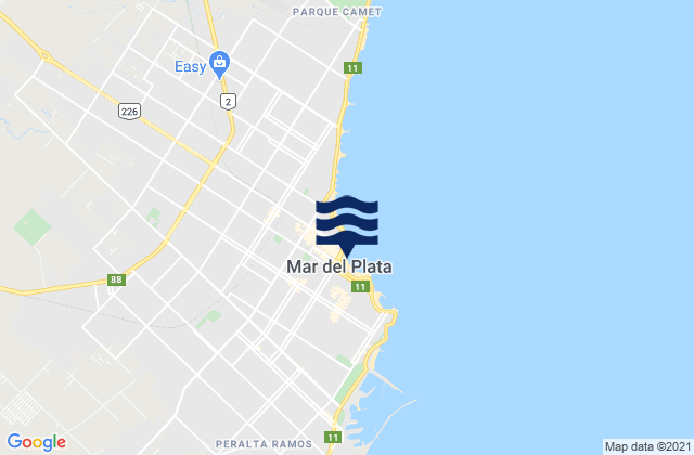 La Popular (Mar-del-Plata), Argentina潮水
