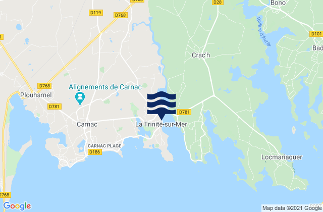 La Trinité-sur-Mer, France潮水