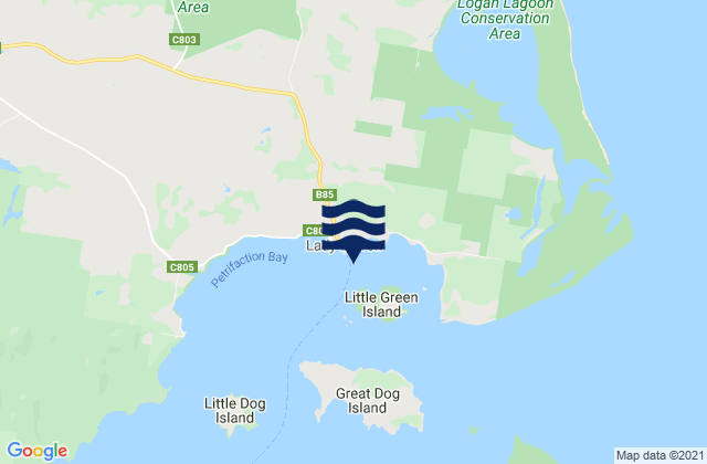 Lady Barron Harbour, Australia潮水