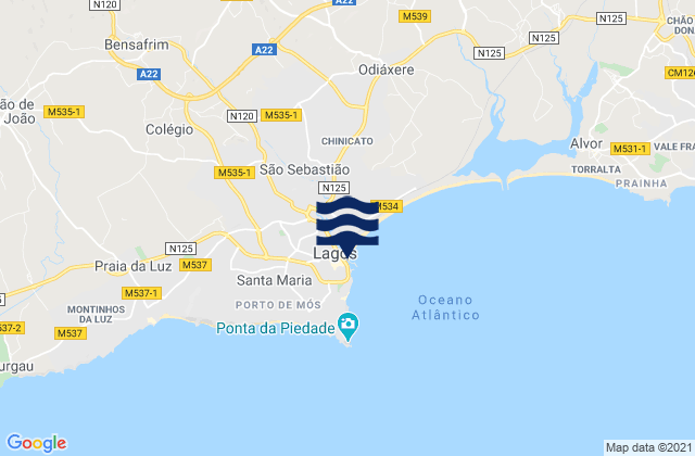 Lagos, Portugal潮水