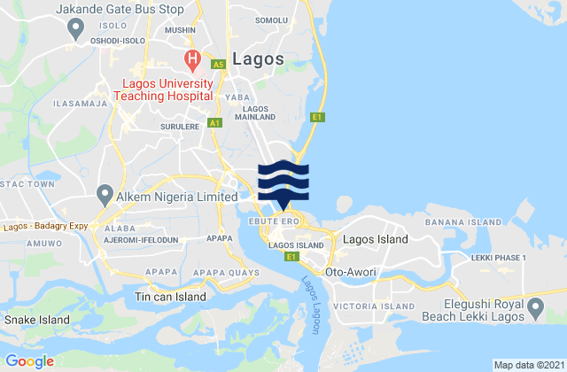 Lagos Island Local Government Area, Nigeria潮水