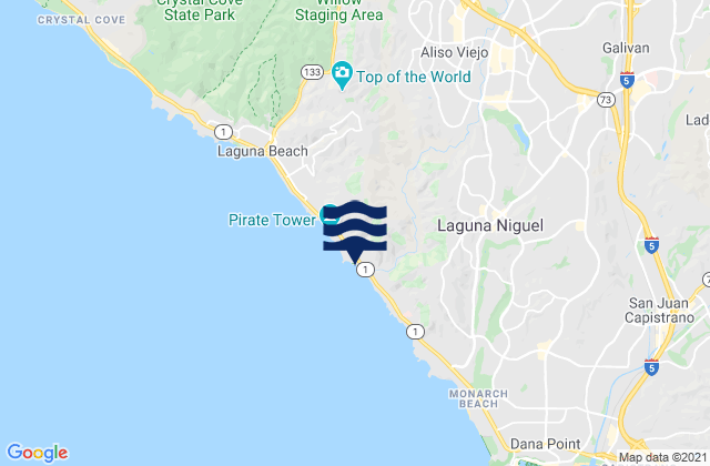 Laguna Beach - South Crescent Bay, United States潮水