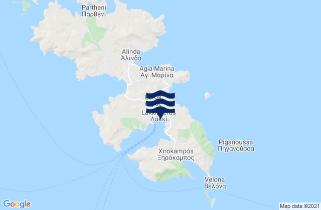 Lakkí, Greece潮水
