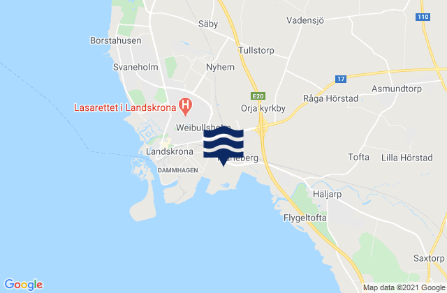 Landskrona, Sweden潮水