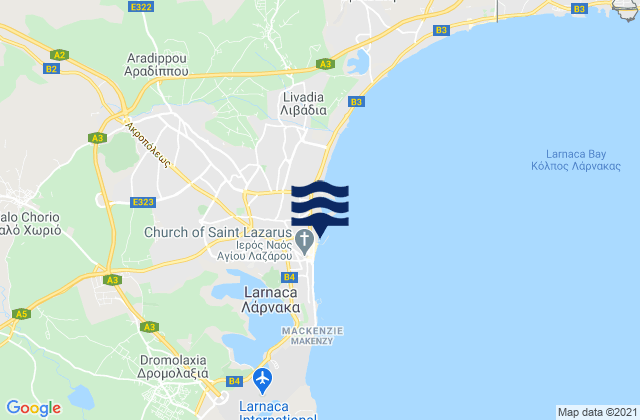Larnaca, Cyprus潮水