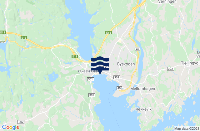 Larvik, Norway潮水