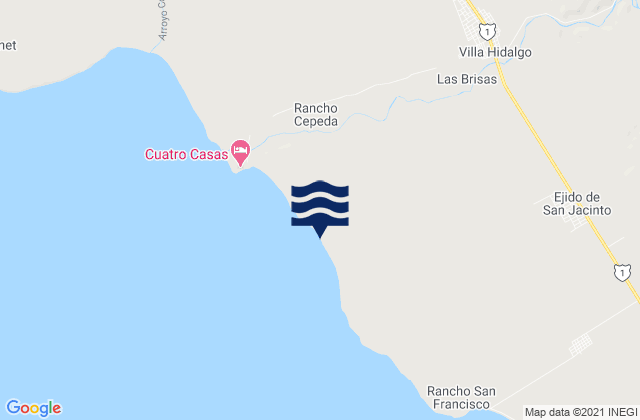 Las Brisas, Mexico潮水