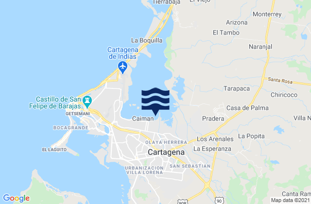 Las Gaviotas, Colombia潮水