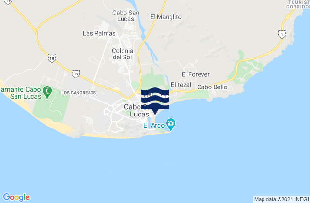 Las Palmas, Mexico潮水