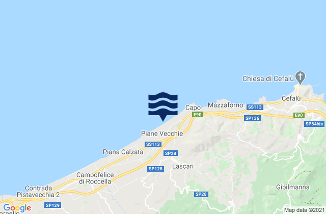Lascari, Italy潮水