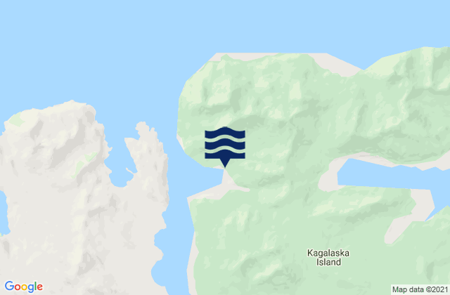 Laska Cove Kagalaska Island, United States潮水