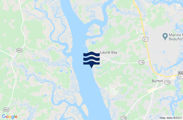 Laurel Bay, United States潮水